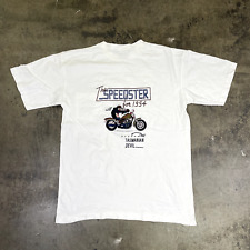 Taz Devil T-Shirt Warner Bro Vintage ACME Speedster USA Tee, White, Mens Large