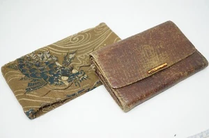 Japanese Wallet Leather Pouch in Dragondesigned Cover Original from Japan 0219E9 - Picture 1 of 16