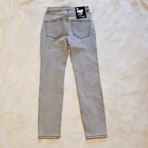 Pantalones de mezclilla Free People Sandrine Rose para mujer talla 24 ajustados elásticos grises desgastados nuevos con etiquetas - Imagen 1 de 14