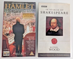 VHS Bundle Hamlet Kenneth Branagh + In Search of Shakespeare 4 tapes - Imagen 1 de 6