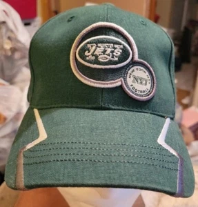 New York Jets Logo Block verstellbarer Riemen Mütze/Kappe offiziell lizenziert NFL - E6 - Bild 1 von 7