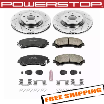 Power Stop K6944 1-Click Z23 Evolution Sport Brake Kit for 14-19 Infiniti Q50 Foto 1 de 2