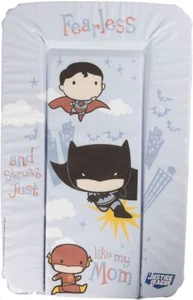 Justice League Batman, Flah, Superman materassino fasciatoio morbido cm 73x48,5x - Foto 1 di 3