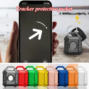 For Apple AirTag Armor Protective Case KeyRing Keychain Anti-drop Cover *UK - Zdjęcie 1 z 19