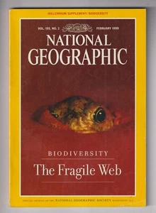 National Geographic and Map February 1999 Biodiversity - The Fragile Web (Magazi - Imagen 1 de 2