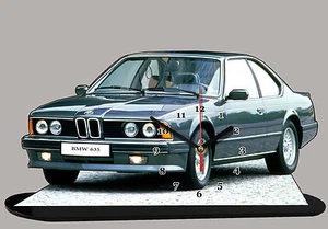 AUTO BMW 635 CSI-02, AUTO IN OROLOGIO MINIATURA - Picture 1 of 1