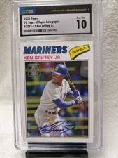 2021 Topps 70 Years of Autographs Ken Griffey Jr. #70YT-27  #5/5  CSG 10