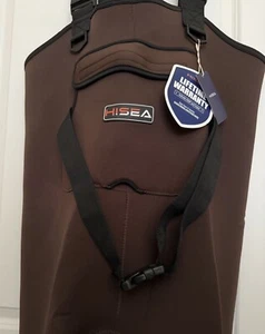 HISEA 200g Insulated Neoprene Cleated Chest Waders - Unisex Size 10 - New w/Tags - Picture 1 of 5