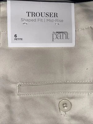 Pantalón Christopher & Banks 6P Nuevo con Etiquetas Calce Medio Pantalones Caqui 4928 🧡 Foto 1 de 4