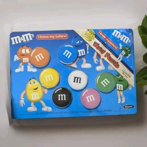 M&M's Rose Art Know My Colors Childs Kids Wood Puzzle 2002 Candy Collectible - Picture 1 of 7