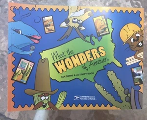 USPS MEET THE WONDERS OF AMERICA COLORING AND ACTIVITY BOOK MAY 2006 - Picture 1 of 6