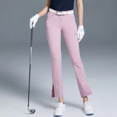 Женские брюки для гольфа Love Golf Split дышащие расклешенные брюки женские тренировочные штаны - Изображение 1 из 4