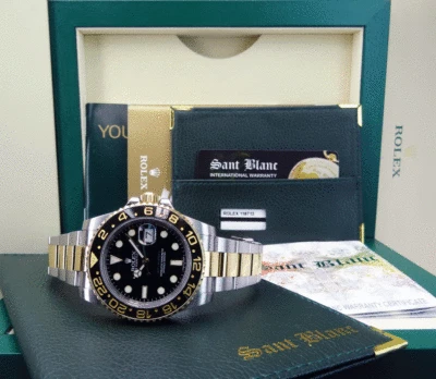 ROLEX - Oro 18kt y Acero Inoxidable GMT Master II 116713LN - SANT BLANC Foto 1 de 4