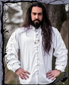 Ropa de día - camisa gótica Gustavo Leonardo carbono - Imagen 1 de 3