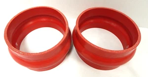 LOT OF 2 Cold Air Intake Coupler 5" 127mm Silicone Nylon Reinforced High Pres - Picture 1 of 6