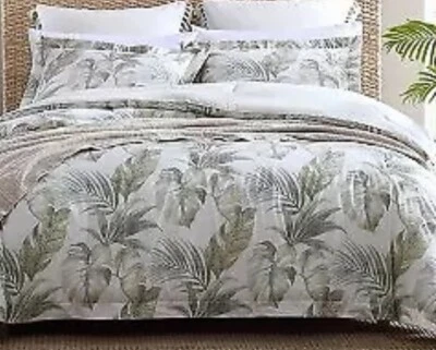 Tommy Bahama King Waimea Bay Comforter & Sham 3pc Set Green New - Image 1 of 4