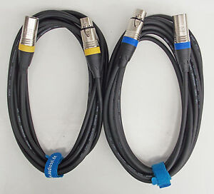 5m Mikrofon Kabel XLR DMX Kabel OFC-Kupfer  Set mit 2 Stück je 5m lang