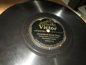 78RPM Victor 19527 Duncan Sisters - Cross-Word Puzzle / Mean Cicero, clean VV-V - Bild 1 von 8