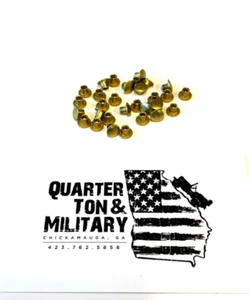Data Plate Brass Rivet Set jeep Willys M38 M38A1 M170 M715 (P99) - Picture 1 of 2