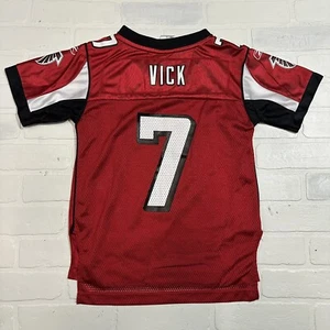 Authentic Reebok Atlanta Falcons Mike Vick Youth Small  8 Jersey Red Y2K VTG - Picture 1 of 17