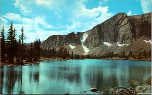 Mirror Lake Snowy Range Medicine Bow Nat'l Forest Wyoming Postcard - Imagen 1 de 2