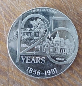 Dólar conmemorativo de la ciudad de París 1856-1981 horquillas del Gran Ontario - Imagen 1 de 2