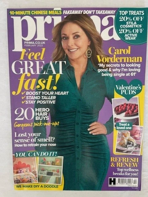 PRIMA - FEB 2022 - CAROL VORDERMAN MY SECRETS TO LOOKING GOOD - Image 1 of 1