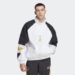 Size 2XL- Adidas Men’s Juventus Icon Top Jacket, White.