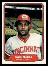 1982 Fleer #75 Sam Mejias Cincinnati Reds Baseball card