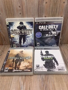 Call of Duty Modern Warfare 2, 3, World At War, Ghosts Sony PlayStation PS3 Lot - Picture 1 of 7