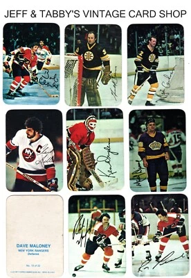 1977-78 TOPPS HOCKEY 光面插入圆形角/请参阅下拉菜单 — 第 1/4 张图片