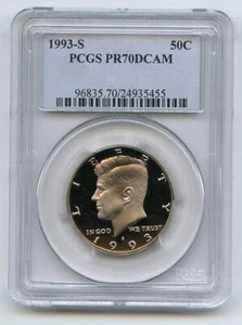 1993 S 50C Kennedy Half Dollar Proof PCGS PR70DCAM - Picture 1 of 1