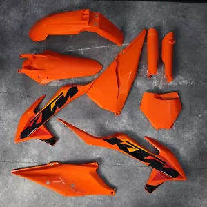 KTM XC XC-F SX SX-F 2019 2022 Plastics kit + Restyle Decals - Picture 1 of 15