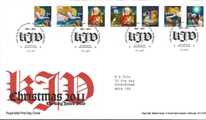 2011 Christmas. 400th Anniv of King James Bible Tallents House Cancel FDC - Picture 1 of 1