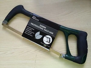 Pro 300mm 12" Steel Hacksaw & 24TPI Bi Metal Saw Blade Garden Outdoor Use - Picture 1 of 7