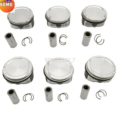 6x Pistons & Rings Set STD For Volvo S80 V70 XC60 XC70 XC90 3.2 L B6324S B6324S5 - Image 1 of 4