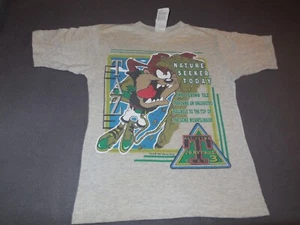 H9 Looney Tunes Taz Cliff Hangin Climbing Acme Mountainside T Shirt Size 12 - Picture 1 of 7