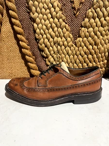 Oxford Hanover LB Sheppard para hombre marrón cuero guijarros ala larga talla EE. UU. talla 12 - Imagen 1 de 8