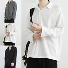 Korean Style White Dress Top with Long/Short Sleeves for Men's Fashion