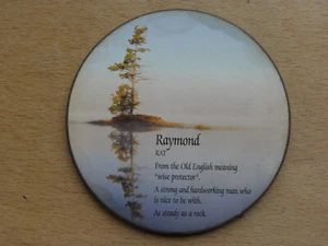 KLASSISCHER VINTAGE GETRÄNKE UNTERSETZER RUND RAYMOND RAY WEISER SCHUTZ MADE IN GB 95mm - Bild 1 von 5