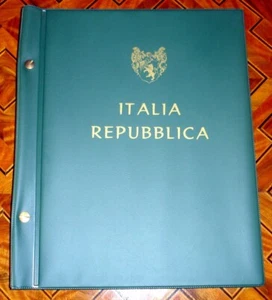 ITALIEN BRIEFMARKENALBUM REPUBLIK NEU S.T. 1945-1972 + LUFTPOST UND EXPR. - Bild 1 von 5