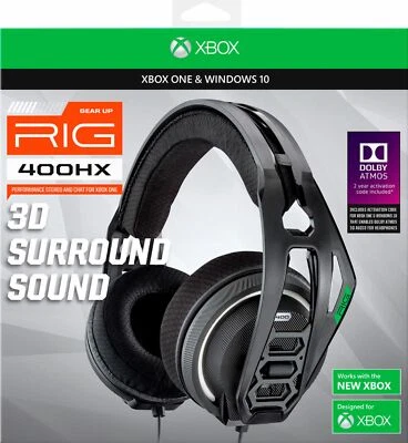 Plantronics RIG 400HX with Dolby Atmos Wired Gaming Headset for Xbox One - Black - Image 1 of 4