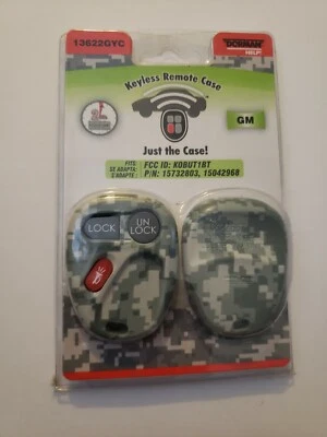 Dorman Camo Remote Fob Case & Buttons for GMC Chevrolet 13622GYC - Image 1 of 2
