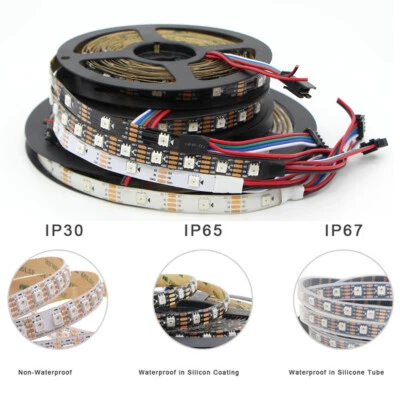 WS2815 Pixels LED Strip Light Dual Signal WS2812B WS2813 Updated Addressable RGB - Image 1 of 4
