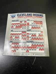 Programma magnetico 2020 Cleveland Indians campo progressivo MLB - Condizioni migliori - Foto 1 di 1