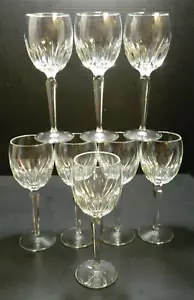 Nicht mehr produziert (8) Waterford Wynnewood Weißwein Kristall Gläser 8" x 3" x 3" Ausgezeichnet - Bild 1 von 9