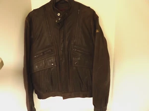 Hein Gericke Brown Leather Motorcycle Jacket w/Liner - Size - 46 - Picture 1 of 11