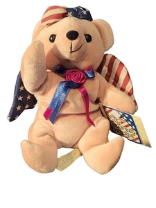 Stars & Stripes Amerika Thema Sammlerwahl Sitzsack Freund 8 Zoll - Bild 1 von 10