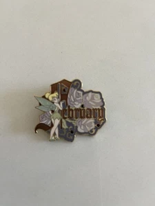 Disney Tinker Bell Februar Geburtsstein Pin mit Blumenmuster, 2009, LE 1000 - Bild 1 von 3