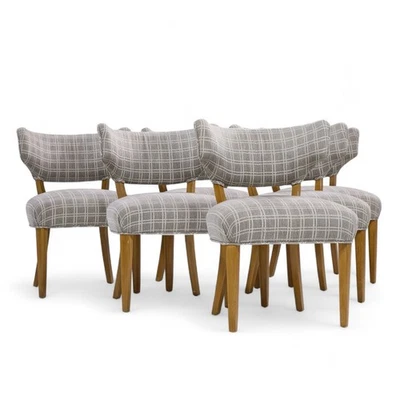 Edward Wormley 适用于 Dunbar Mid Century Klismos 餐椅 - 6 件套 — 第 1/4 张图片